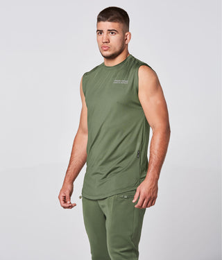 Born Tough Air Pro™ Sleeveless Running T-Shirt For Men Military Green
