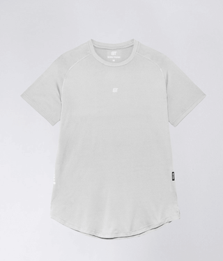 Born Tough Air Pro™ Extended Scallop Hem T-Shirt For Men Steel Gray