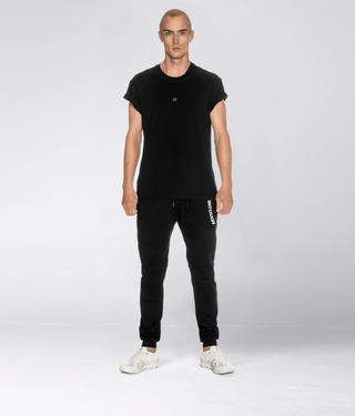 Born Tough Short Sleeve Signature Swift Fabric Back Roll T-Shirt For Men Black