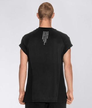 Born Tough Short Sleeve Streamlined Look Back Roll T-Shirt For Men Black