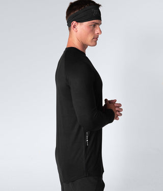 Born Tough Men Flatlock Seams Core Fit LS Shirt Black