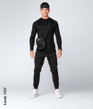 Born Tough Men Extremely durable Core Fit LS Shirt Black