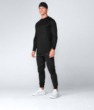Born Tough Men Swift fabric Core Fit LS Shirt Black
