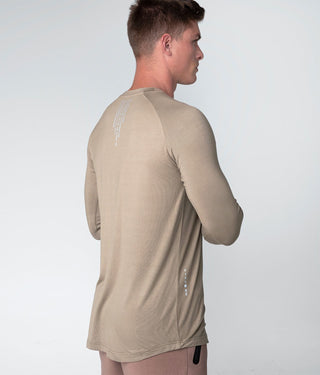 Born Tough Men Flatlock Seams Core Fit LS Shirt Lunar Rock