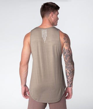 Born Tough Lunar Rock Heat-Sealed Zippered Pocket Gym Workout Tank Top for Men