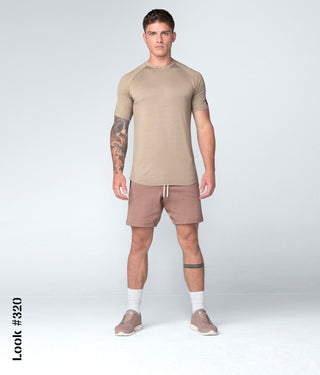 Born Tough Men Light Weight Core Fit SS Shirt Lunar Rock