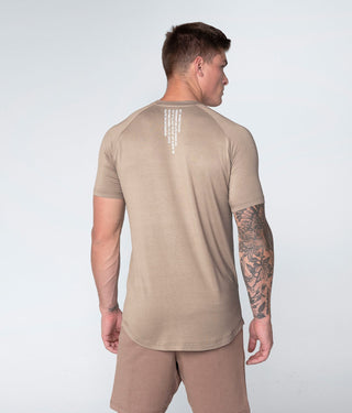 Born Tough Men Flatlock Seams Core Fit SS Shirt Lunar Rock