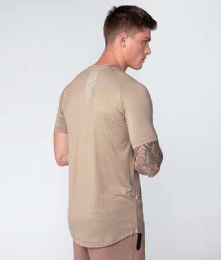 Born Tough Men Reflected Logo Core Fit SS Shirt Lunar Rock