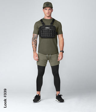 Born Tough Men Light Weight Core Fit SS Shirt Army Green