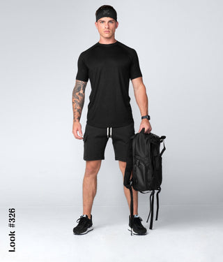 Born Tough Men Light Weight Core Fit SS Shirt Black