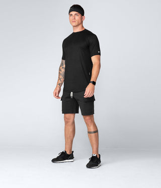 Born Tough Men Core Model fabric Core Fit SS Shirt Black