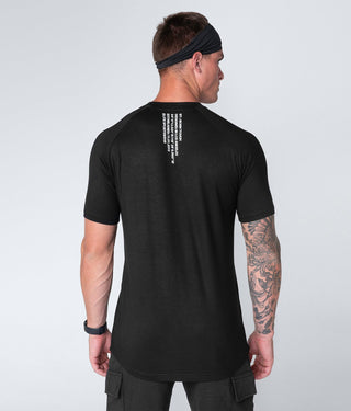 Born Tough Men Flatlock Seams Core Fit SS Shirt Black