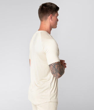 Born Tough Men Flatlock Seams Core Fit SS Shirt Stone