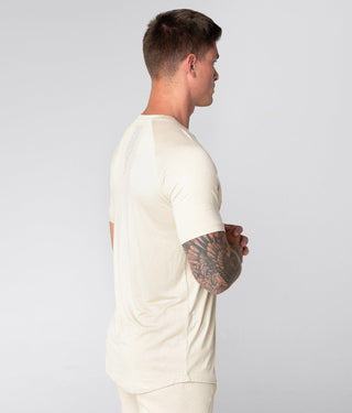 Born Tough Men Flatlock Seams Core Fit SS Shirt Stone