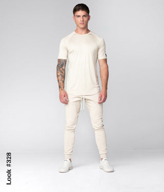 Born Tough Men Light Weight Core Fit SS Shirt Stone