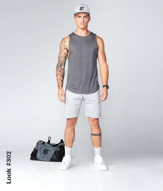 Born Tough Men's Core Fit Crossfit Tank Gray