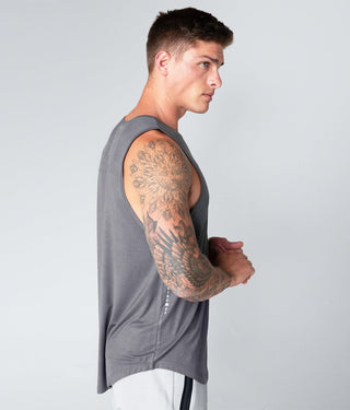 Born Tough Men Core Breathable Fit Tank Gray