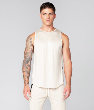 Born Tough Men Signature Blend Core Fit Tank Stone