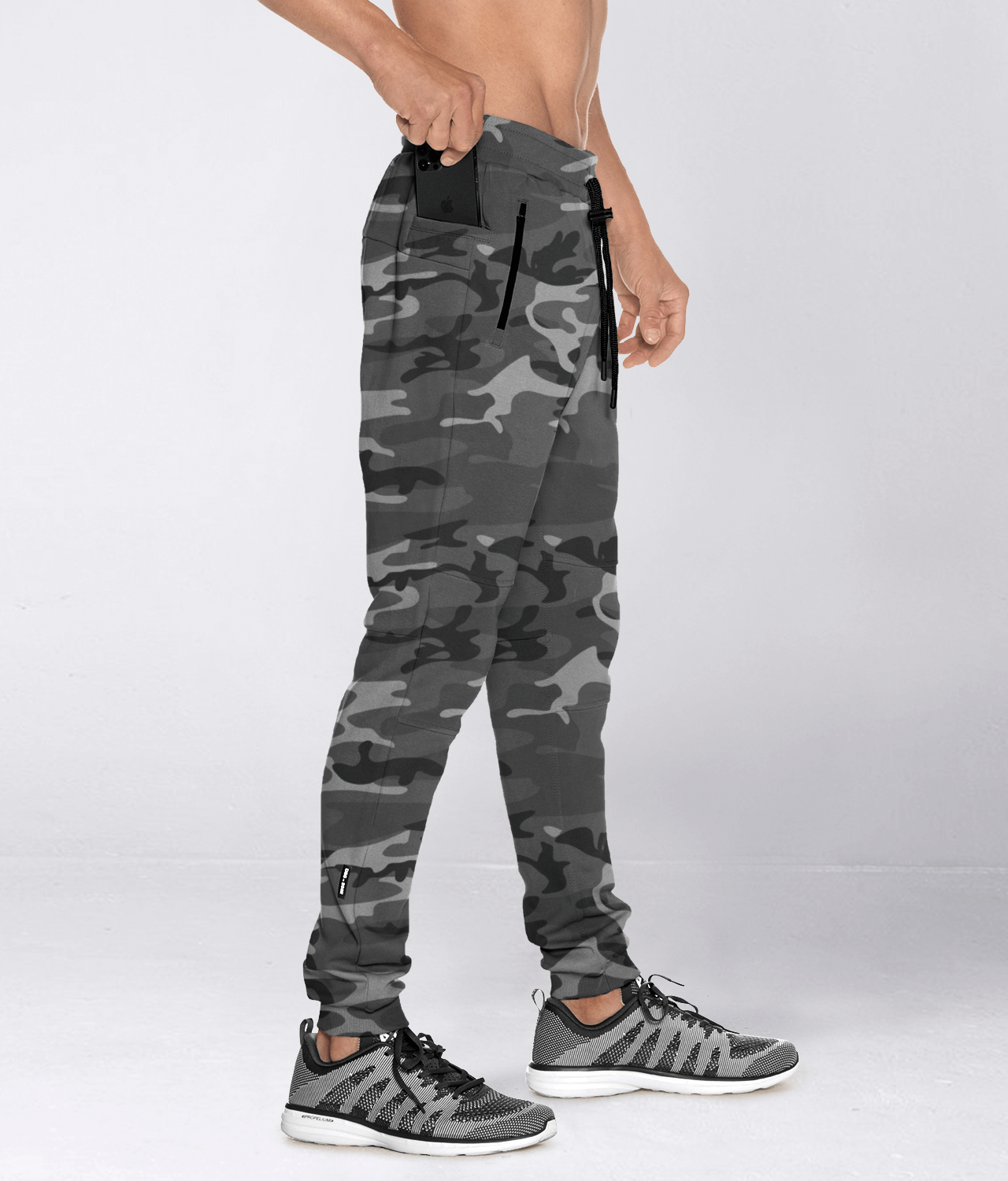 Grey camo joggers mens hot sale