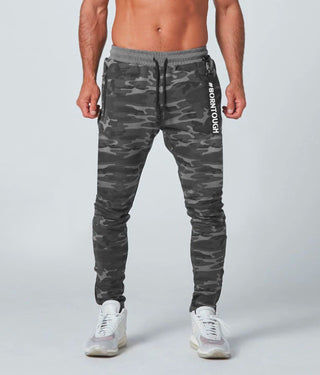 2000. Viscose Core Fit Zippered Jogger Grey Camo