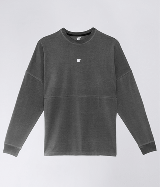 Born Tough Long Sleeve Flatlock Seams Over Size Shirt For Men Grey