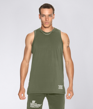 Born Tough Air Pro™ Honeycomb Mesh Military Green Tank Top for Men