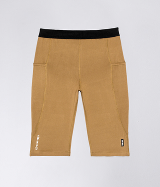 Born Tough Men's Visible Graphic Compression Shorts Khaki