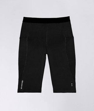 Born Tough Men's Reflective Logo Compression Shorts Black