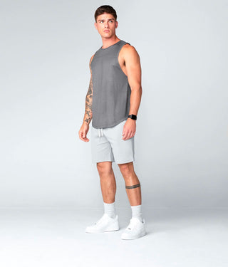 3000. Viscose Core Fit Zippered Shorts Metal Gray