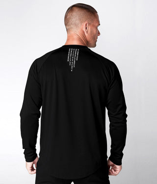 Born Tough Momentum Extended Back-Hem Long Sleeve T-Shirt For Men Black