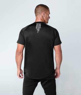 Born Tough Momentum Extended Back-Hem Short Sleeve T-Shirt For Men Black