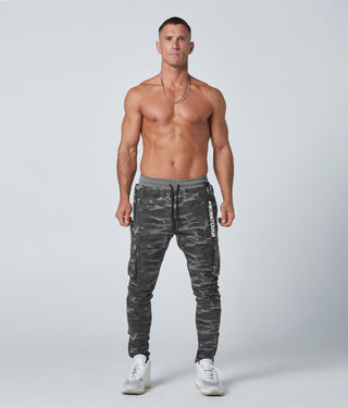 Born Tough Slim Fit Crossfit Cargo Jogger Pants For Men Grey Camo