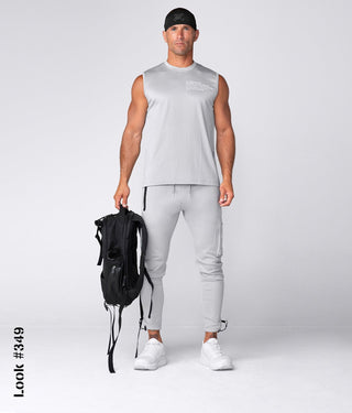Born Tough Momentum Leg Gusset Cargo Jogger Pants For Men Steel Gray
