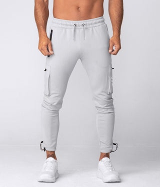 Born Tough Momentum Signature Tech fabric Cargo Jogger Pants For Men Steel Gray
