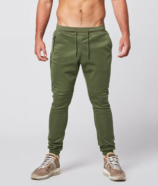 Born Tough Momentum Fitted Signature Bodybuilding Jogger Pants For Men Military Green