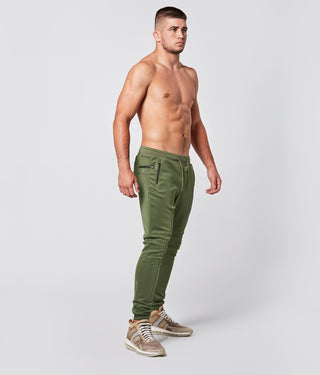 Born Tough Momentum Fitted Signature Athletic Jogger Pants For Men Military Green