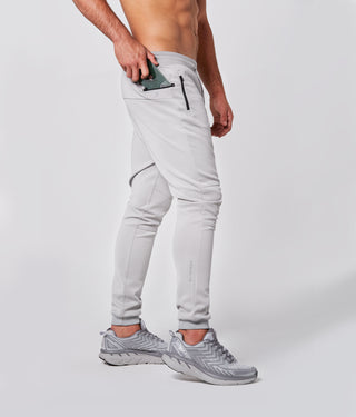 Born Tough Momentum Fitted Signature Running Jogger Pants For Men Steel Gray