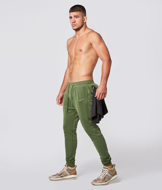 Born Tough Momentum Athletic Track Suit Jogger Pants Military Green