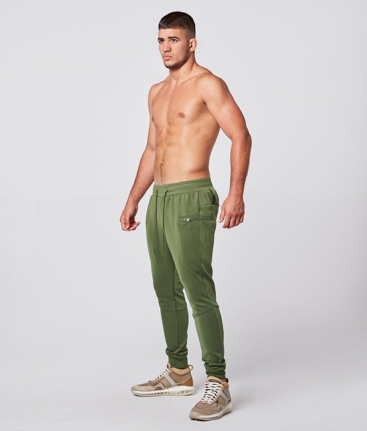 Born Tough Momentum Fitted Cargo Gym Workout Jogger Pants for Men