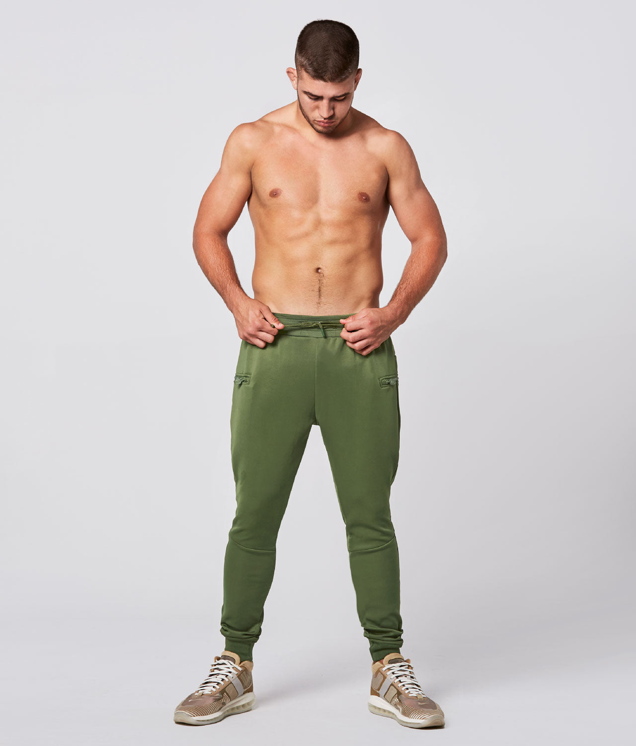 Born Tough Momentum Fitted Cargo Gym Workout Jogger Pants for Men