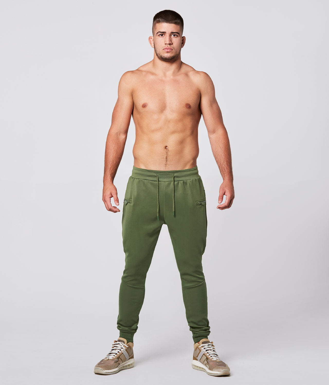 Born Tough Momentum Gym Workout Jogger Pant For Men Military Green