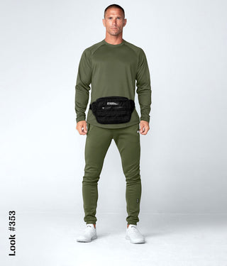 Born Tough Momentum Flat-lock seams Long Sleeve T-Shirt For Men Military Green