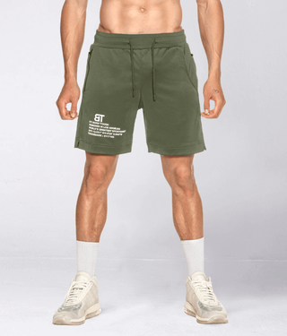 Born Tough Momentum Stretchable Men's 9" Shorts Military Green