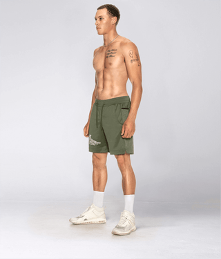 Born Tough Momentum Flatlock Seams Men's 9" Shorts Military Green