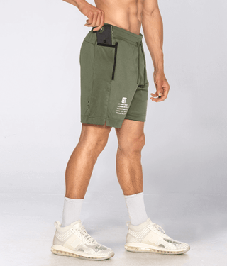 Born Tough Momentum Durable Fabric Men's 9" Shorts Military Green