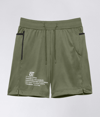 Born Tough Momentum Leg Gusset Men's 9" Shorts Military Green