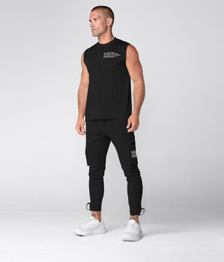 Born Tough Momentum Flat-lock Seams Sleeveless T-Shirt For Men Black