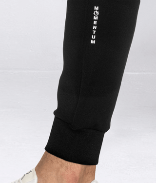Born Tough Momentum Shape-Retention Zipper Jogger Pants For Men Black
