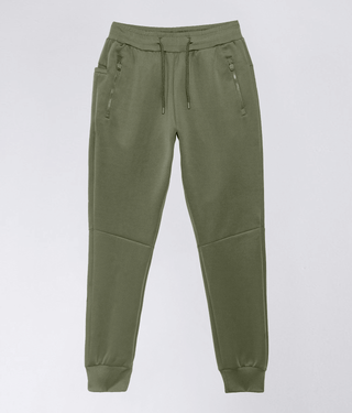 Born Tough Momentum 4-way Stretch Zipper Jogger Pants For Men Military Green
