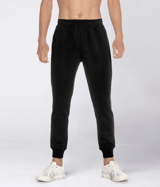 Born Tough Momentum High-Quality Zipper Jogger Pants For Men Black